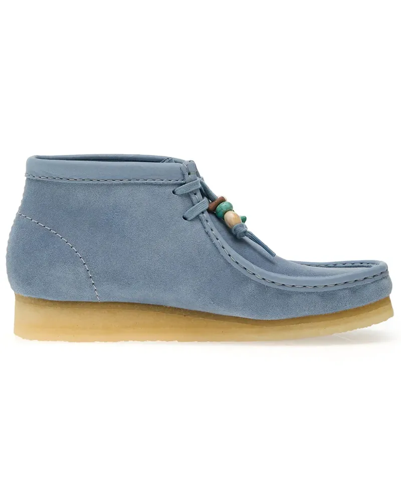 Clarks Wallabee Schnürstiefel - Blau Blau