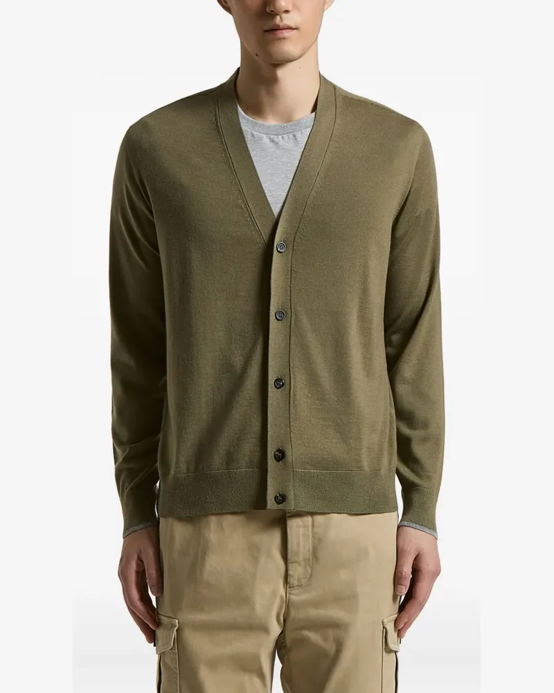 Peserico Cardigan mit V-Ausschnitt - Grün Grün