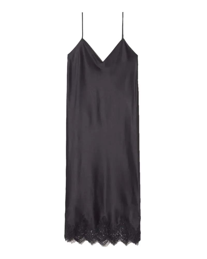 Nili Lotan Seve Kleid mit Spitzenbesatz - Schwarz Schwarz
