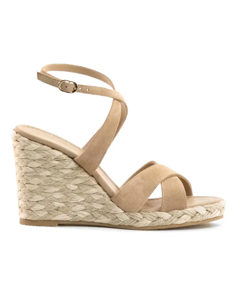 Stuart Weitzman Alyssa wedge espadrilles - Nude Nude
