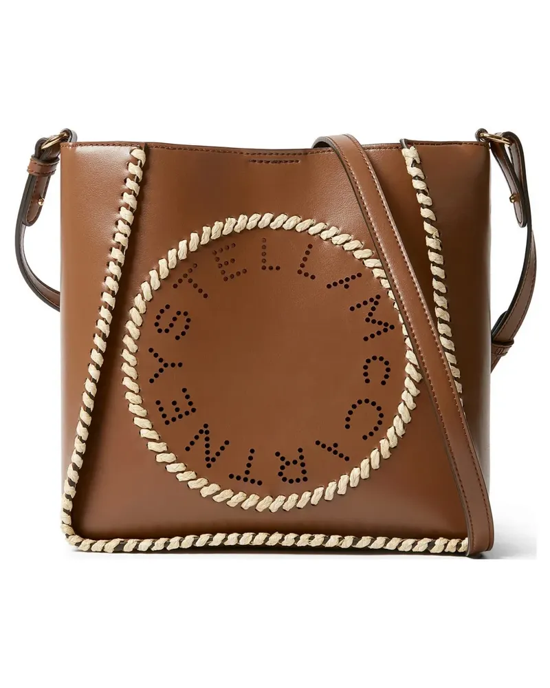 Stella McCartney Schultertasche mit Laser-Cuts - Braun Braun