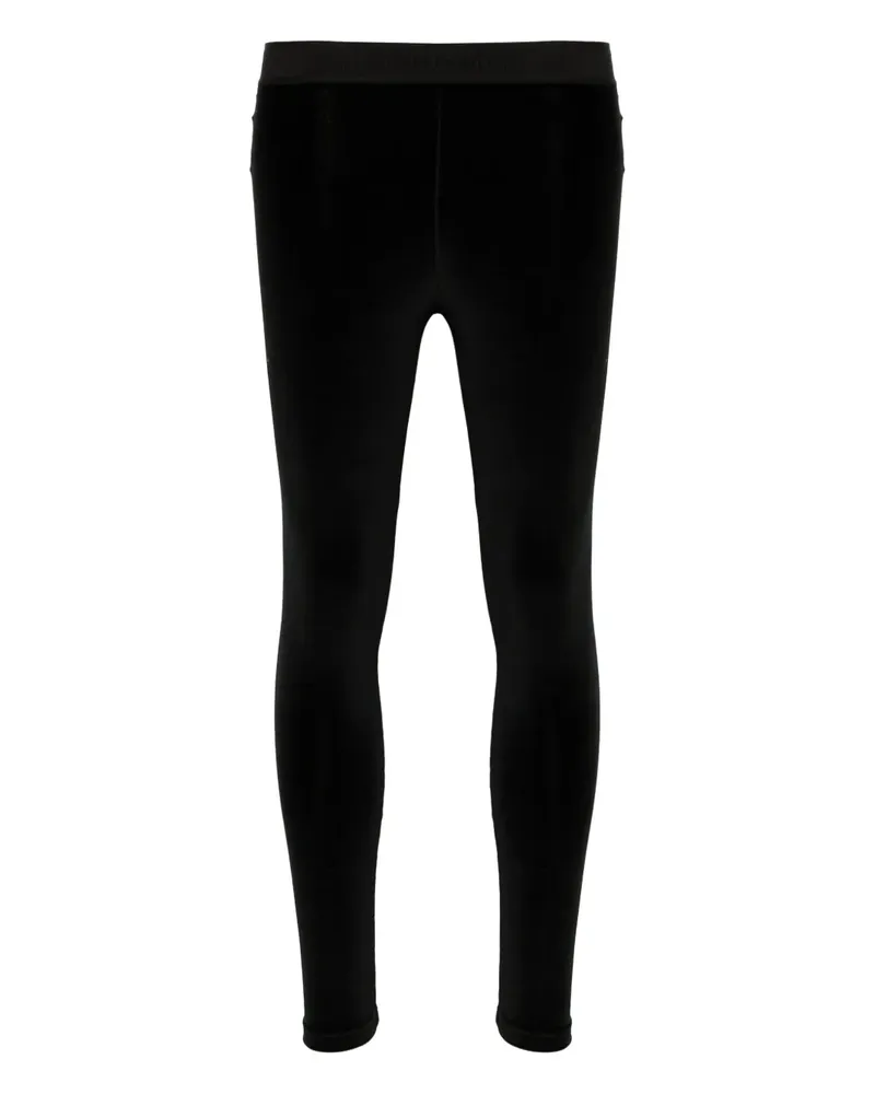 Tom Ford Signature Leggings aus glänzendem Velours - Schwarz Schwarz
