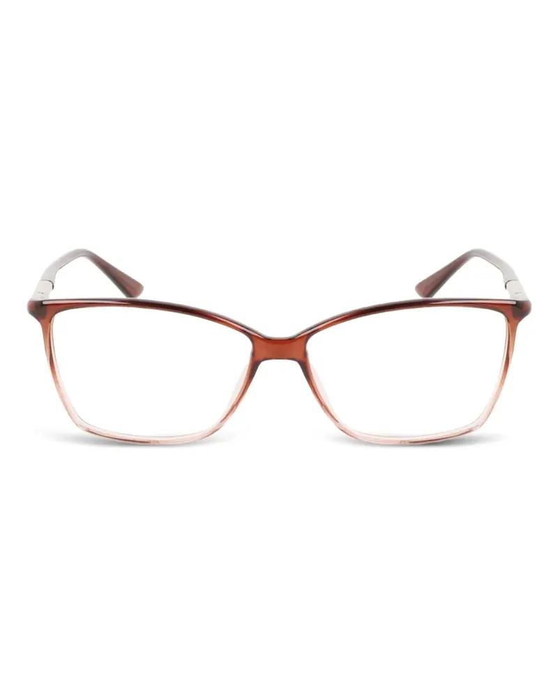 Calvin Klein Brille mit eckigem Gestell - Braun Braun