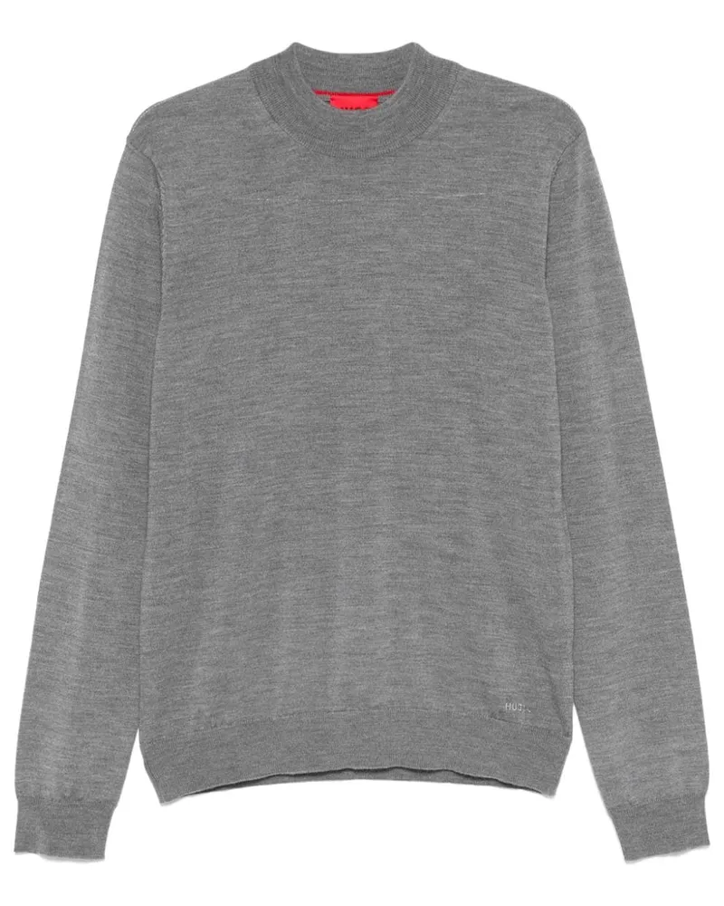 HUGO BOSS Pullover aus Schurwolle - Grau Grau