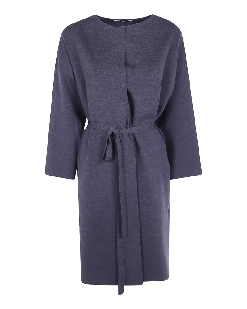 Liviana Conti Cardigan mit Gürtel - Blau Blau