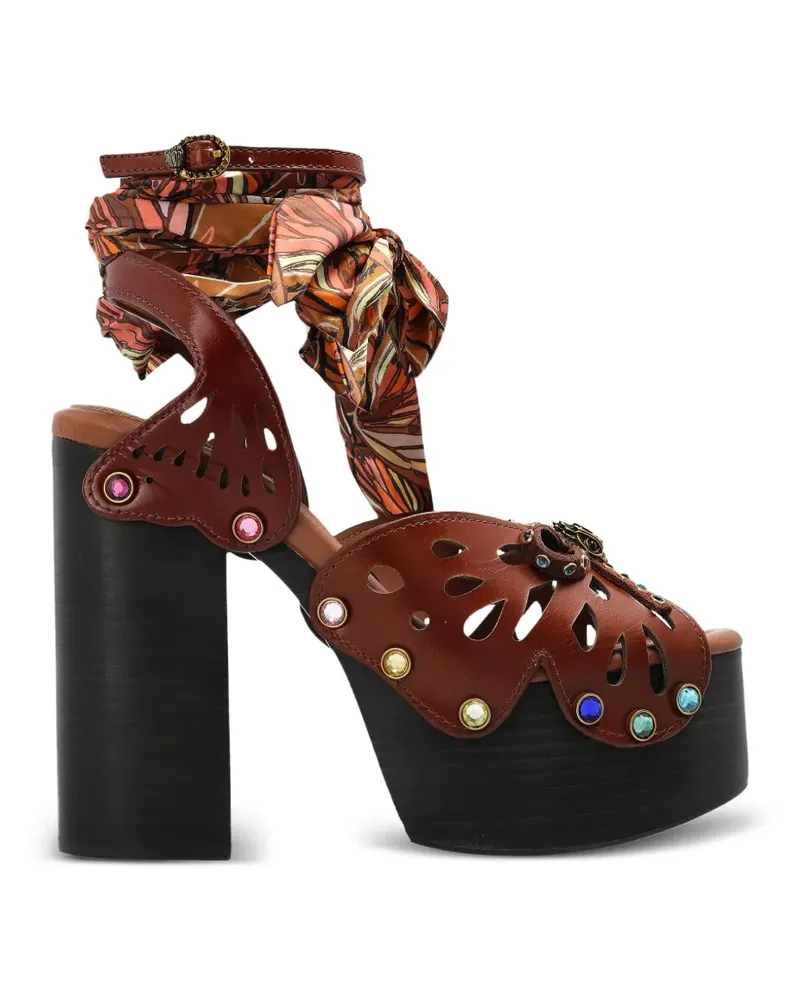 Kurt Geiger butterfly platform sandals - Braun Braun