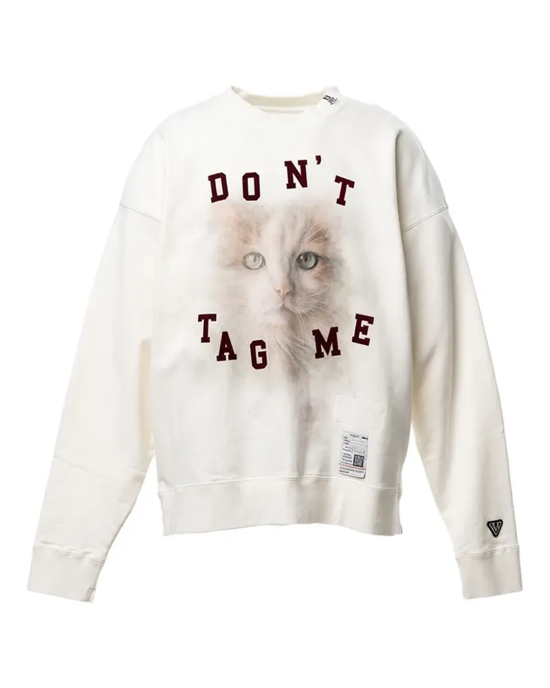 MIHARAYASUHIRO Sweatshirt mit Katzenprint - Nude Nude