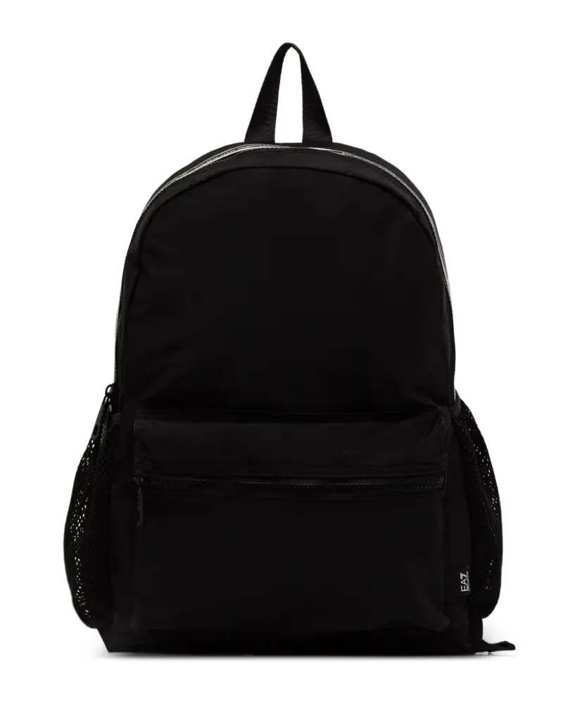 EA7 Rucksack mit Logo-Detail - Schwarz Schwarz