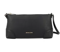 Schultertasche mit Logo-Schild - Schwarz