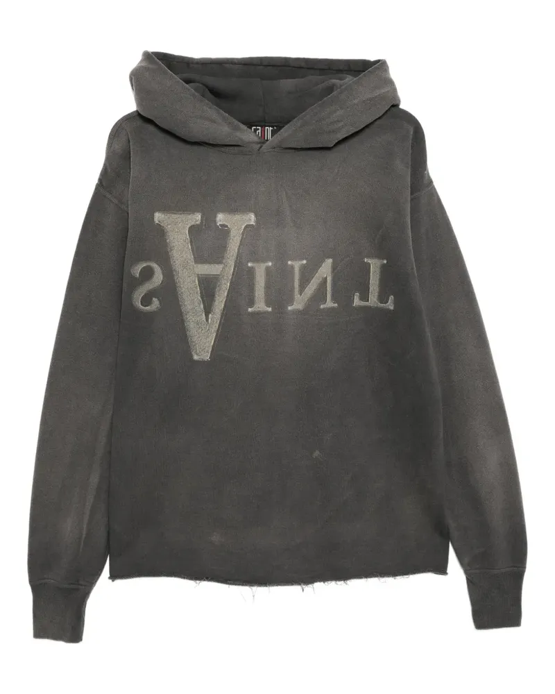 SAINT MXXXXXX Hoodie mit grafischem Print - Grau Grau