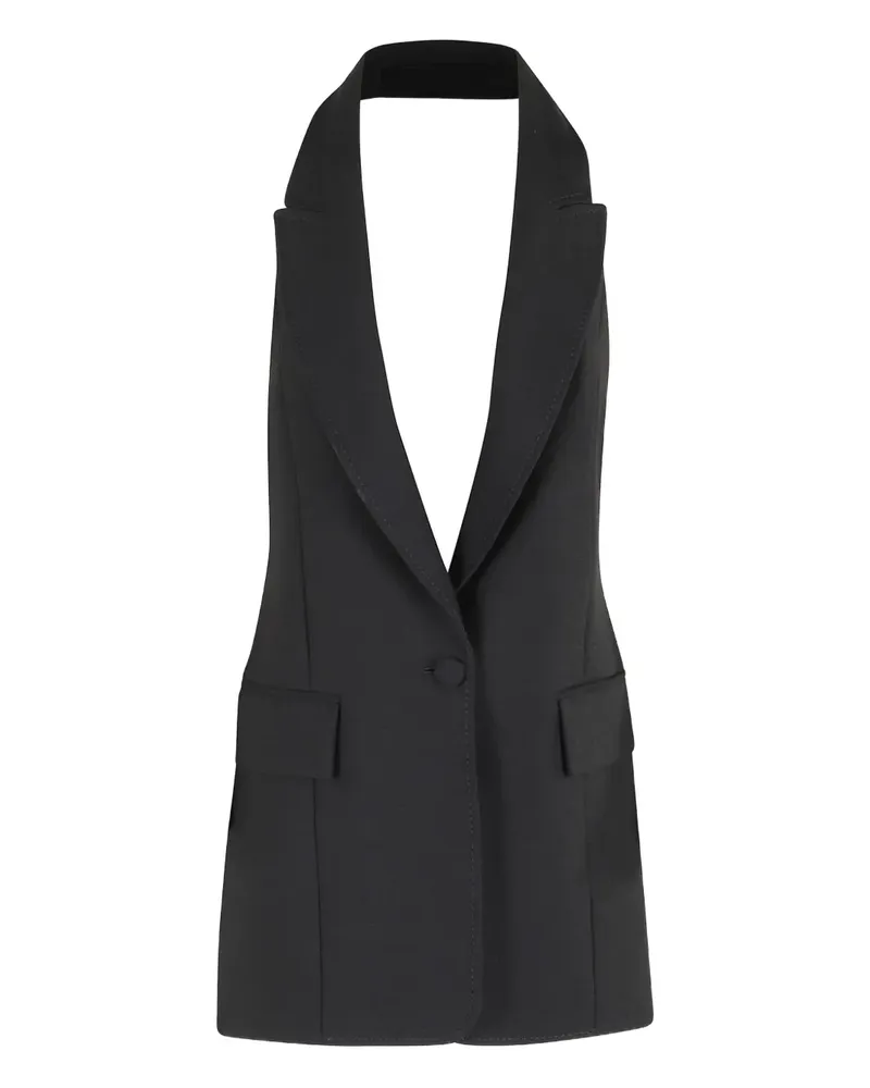 MARELLA Ärmellose Jacke mit Kragen - Schwarz Schwarz