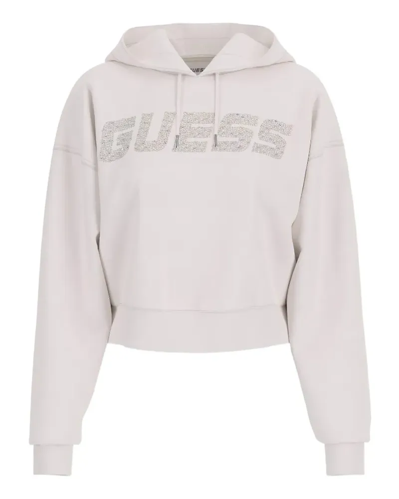 Guess Primula rhinestone-embellished hoodie - Nude Nude