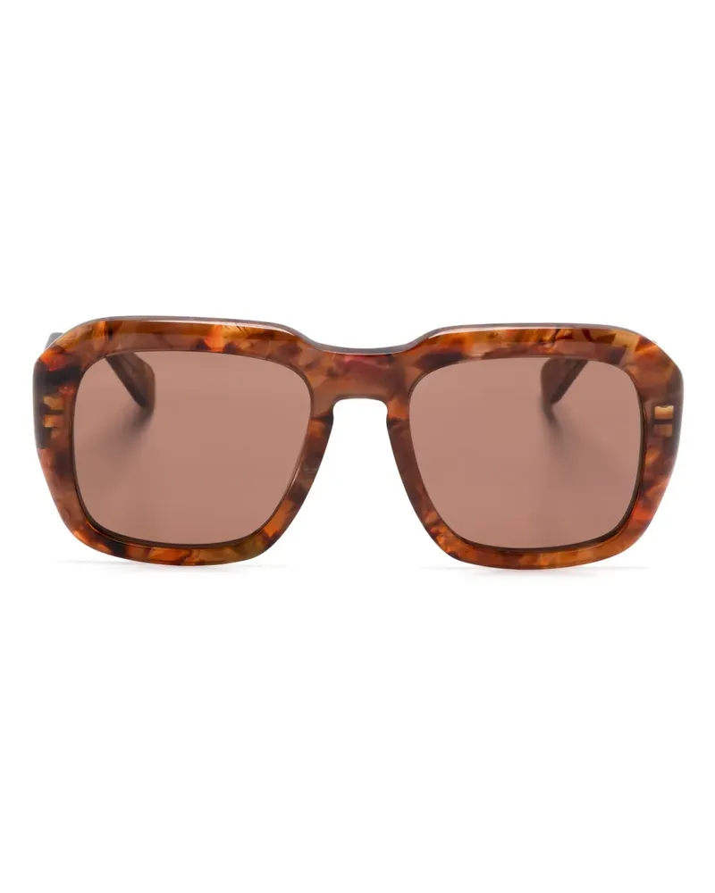 Chloé Sonnenbrille mit eckigem Gestell - Braun Braun