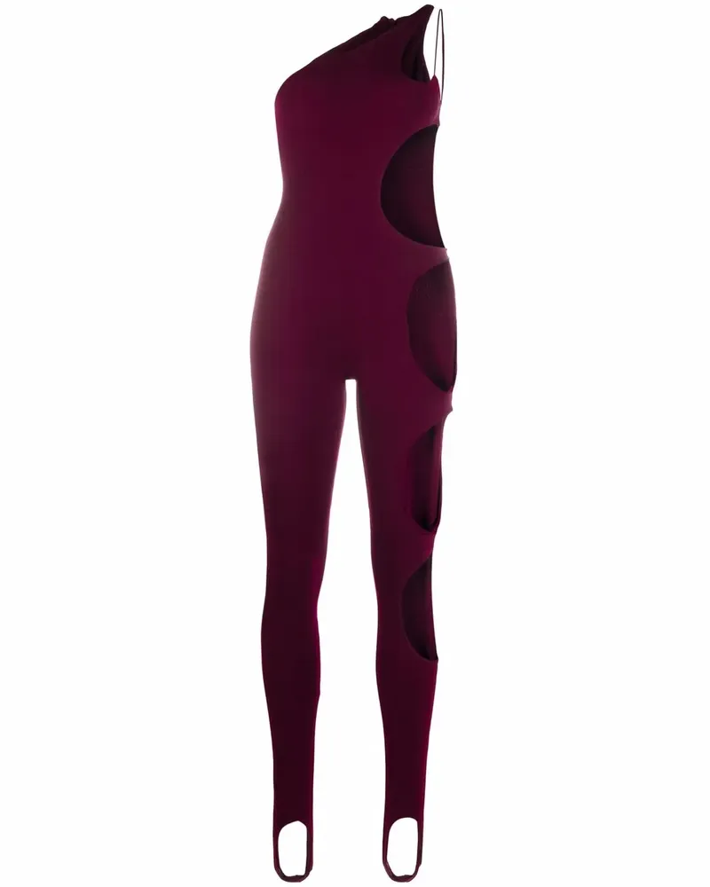 LaQuan Smith One-Shoulder-Jumpsuit - Rot Rot