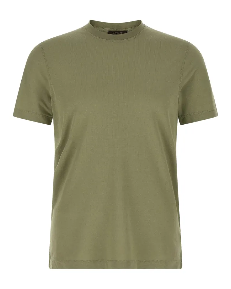 Zanone T-Shirt mit Rundhalsausschnitt - Grün Grün