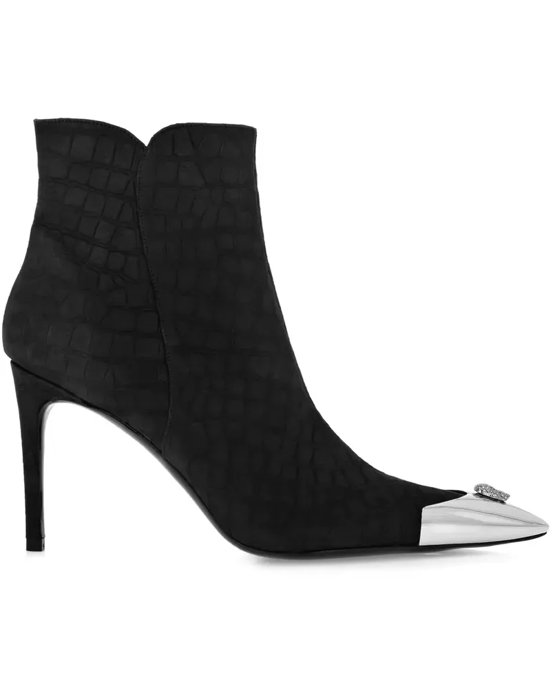 Philipp Plein Stiefel mit Prägung - Schwarz Schwarz