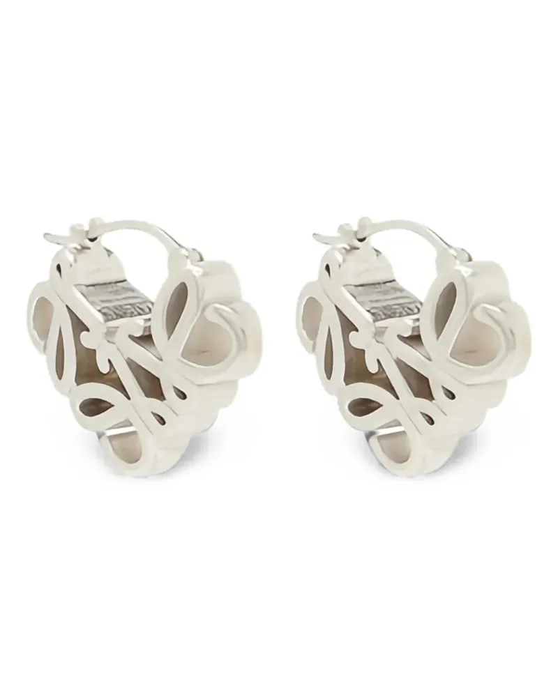 Loewe Anagram Bombé hoop earrings - Silber Silber