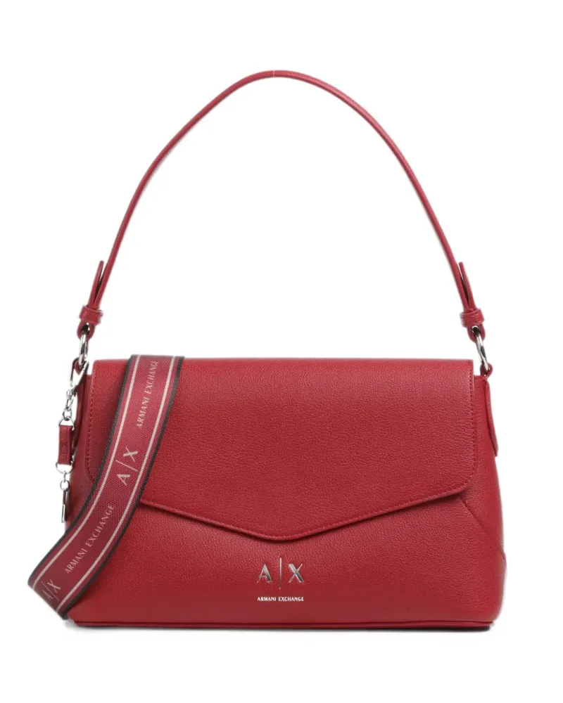 Armani Exchange logo-plaque shoulder bag - Rot Rot