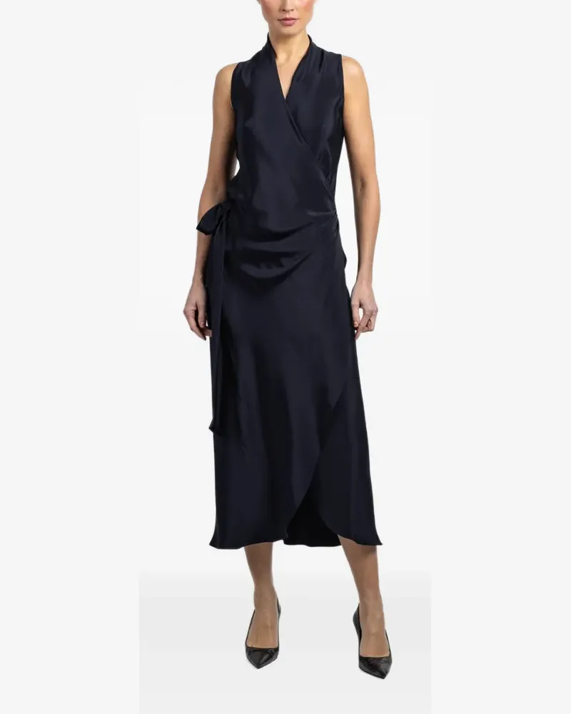 Peter Cohen Nikki sleeveless tie midi dress - Blau Blau