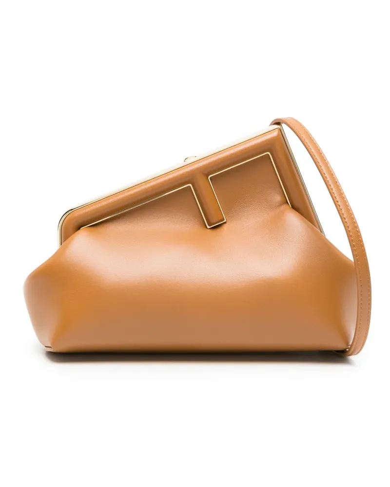 Fendi Kleine  First Clutch - Braun Braun