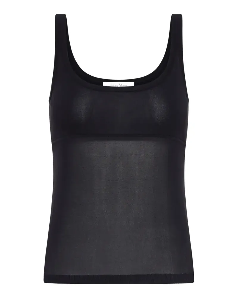 Max Mara Ärmeloses Oberteil - Schwarz Schwarz