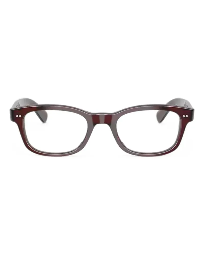 Oliver Peoples Tiello Brille mit eckigem Gestell - Braun Braun
