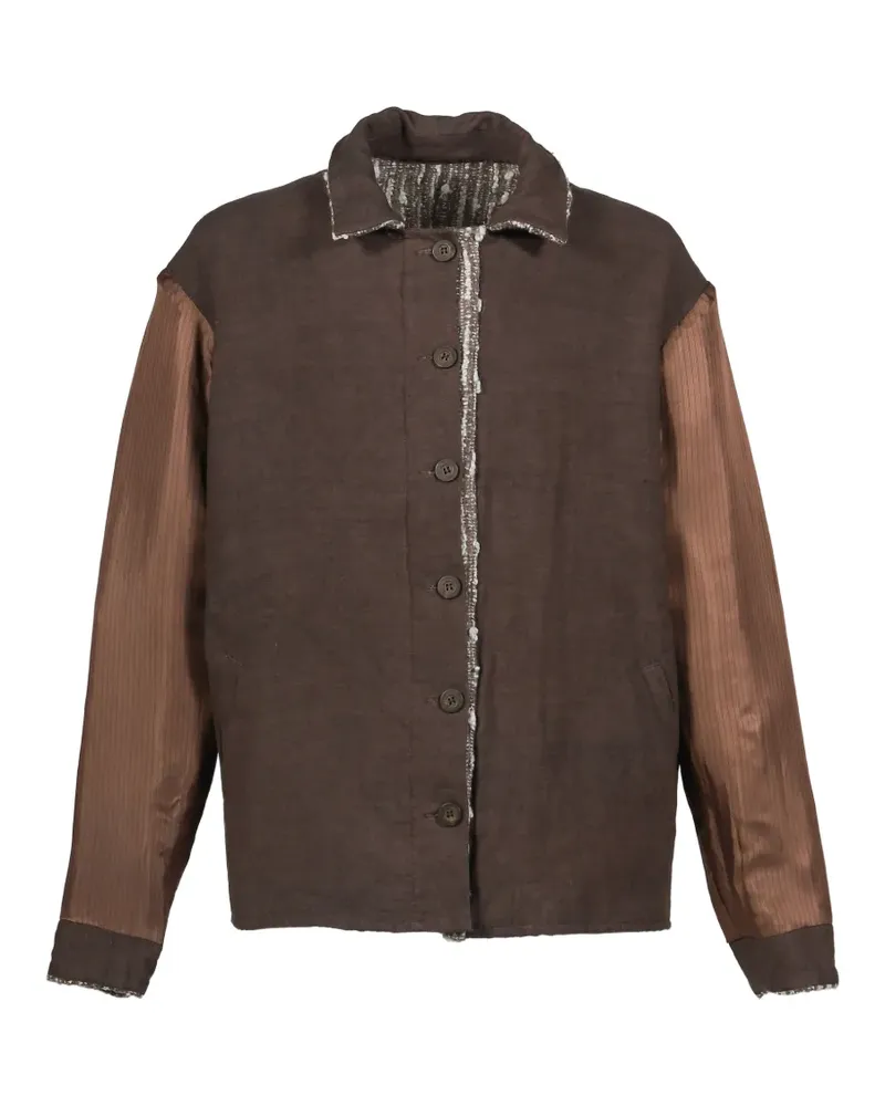 BY WALID Benny panelled jacket - Braun Braun
