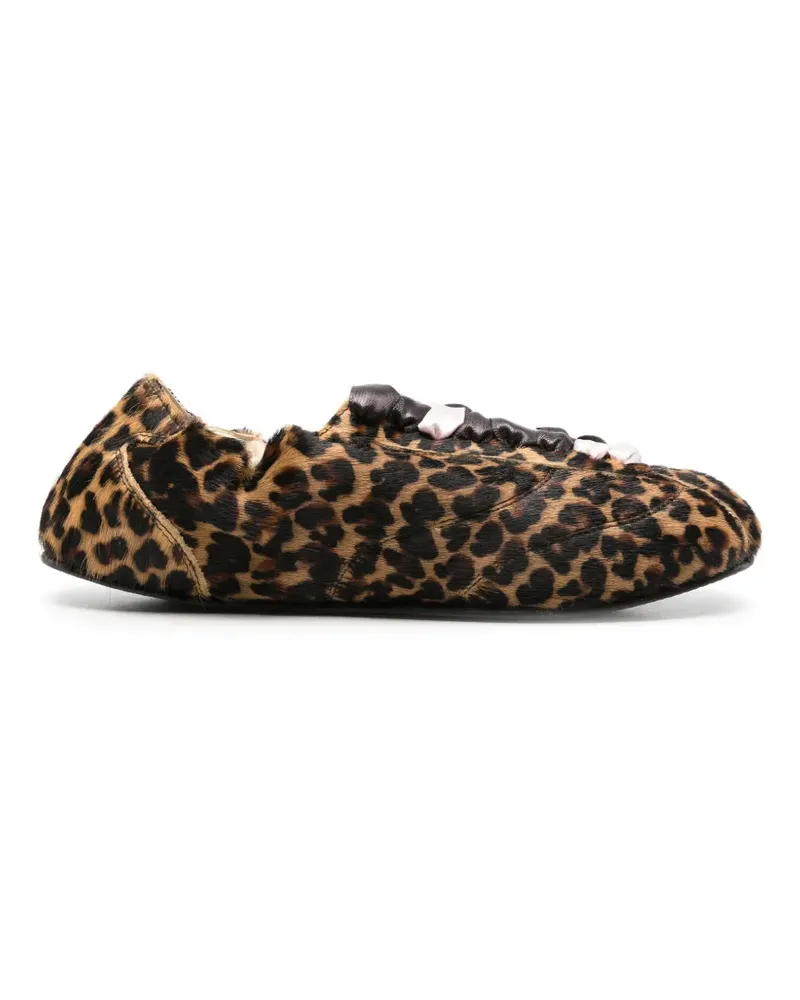 Repetto Ballerinas mit Leoparden-Print - Braun Braun