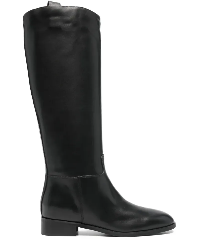 Julie Dee Stiefel mit Blockabsatz - Schwarz Schwarz