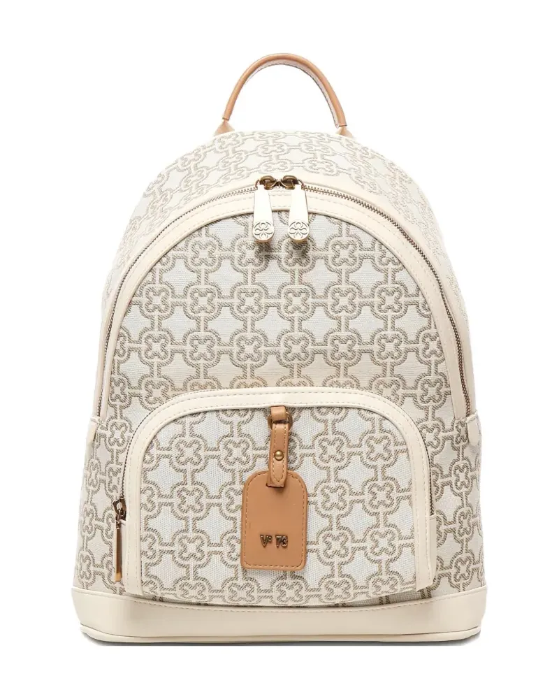 V°73 Harriet Rucksack mit Monogramm - Nude Nude