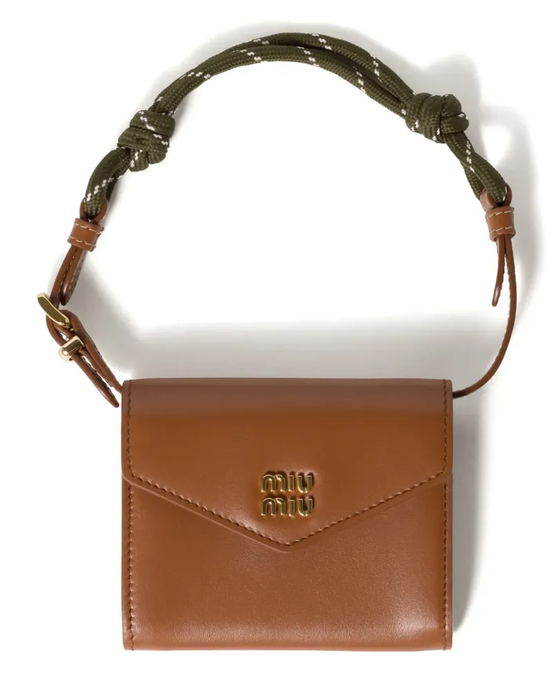 Miu Miu Portemonnaie mit Schultern - Braun Braun