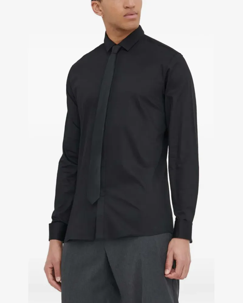 HUGO BOSS Hemd mit Stretchanteil - Schwarz Schwarz