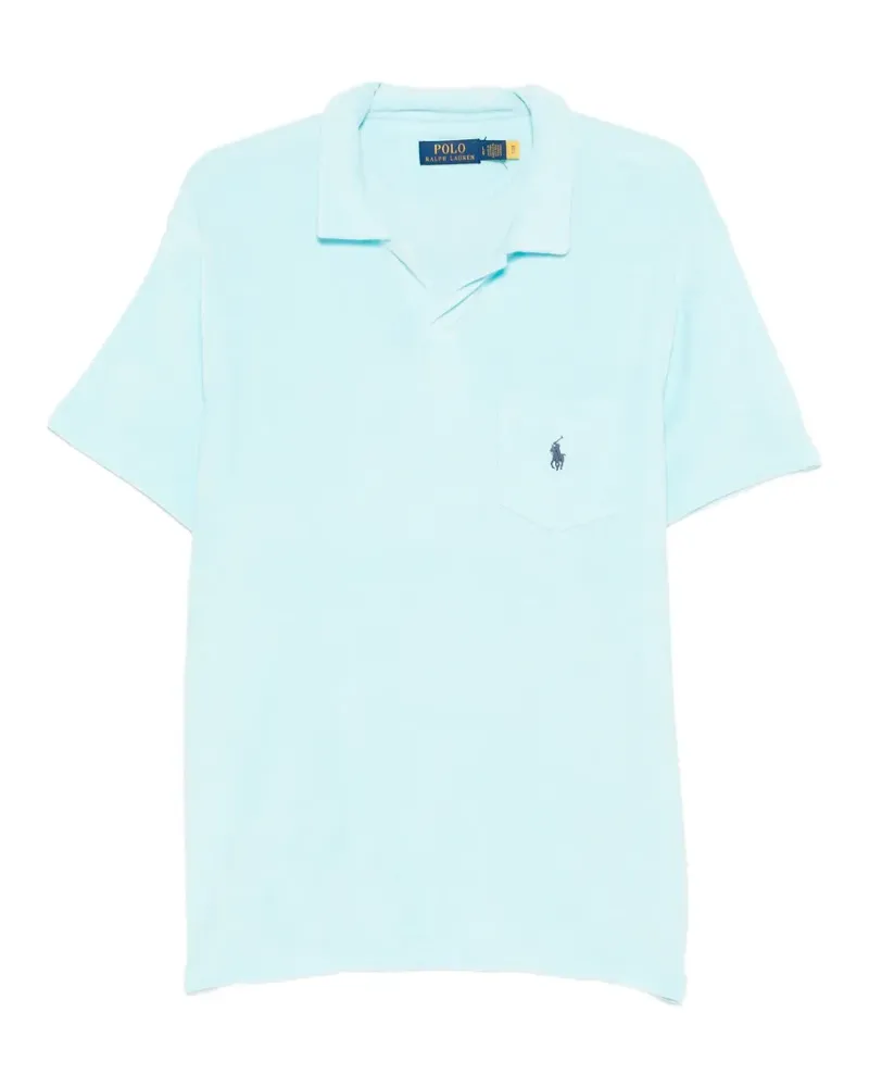 Ralph Lauren Poloshirt mit Tasche - Blau Blau