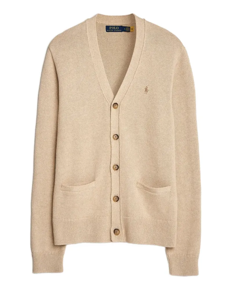 Ralph Lauren Cardigan mit Logo - Nude Nude