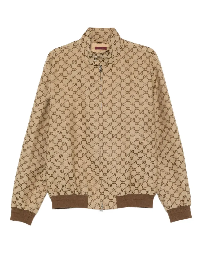 Gucci Bomberjacke mit Monogramm - Nude Nude