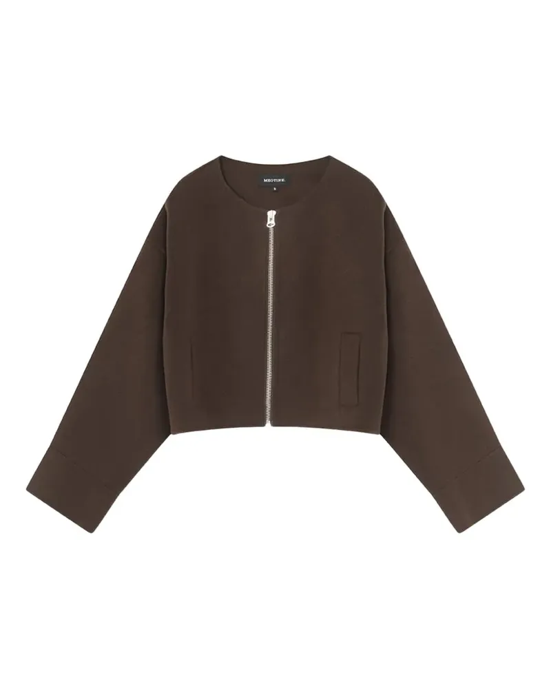MEOTINE Karla cropped jacket - Braun Braun