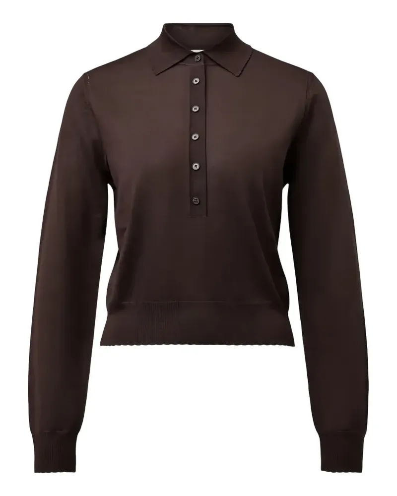 Drykorn Mynerva Pullover mit Knopfleiste - Braun Braun