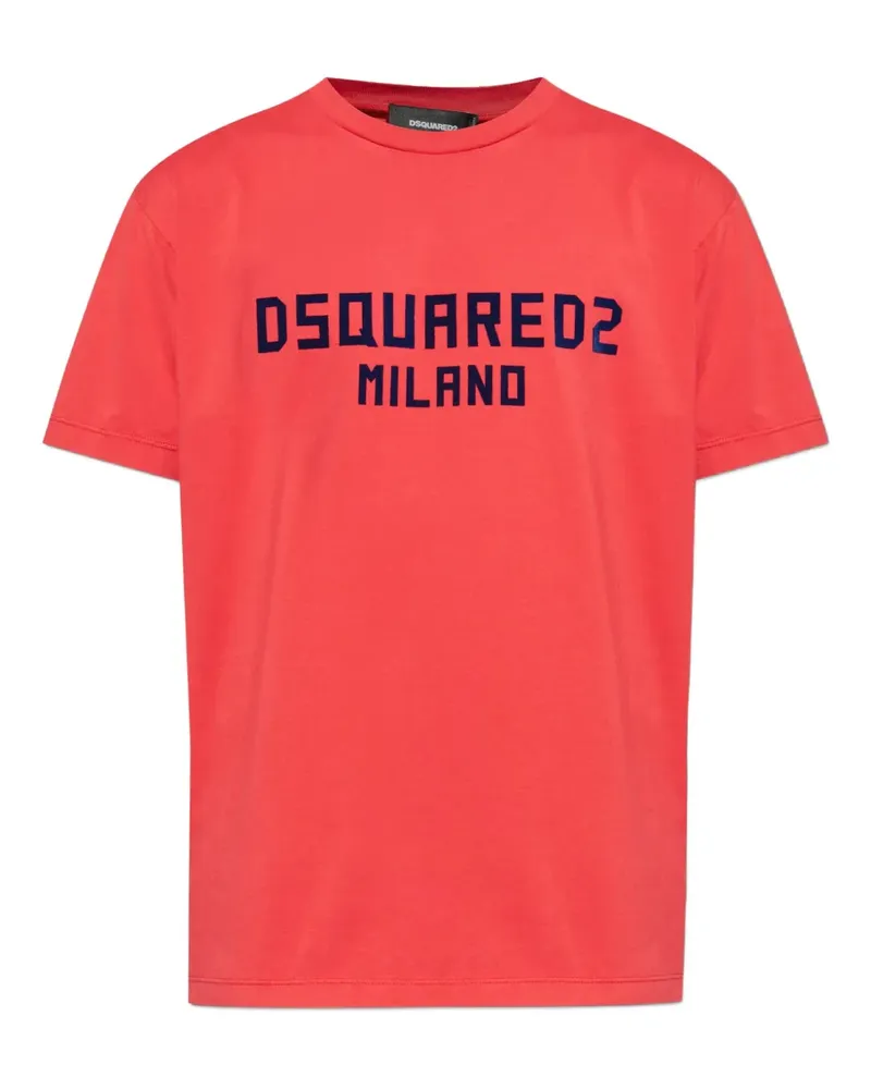 Dsquared2 T-Shirt mit Logo-Print - Rot Rot