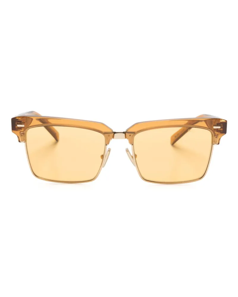 Miu Miu Rechteckige MU10ZS Sonnenbrille - Orange Orange