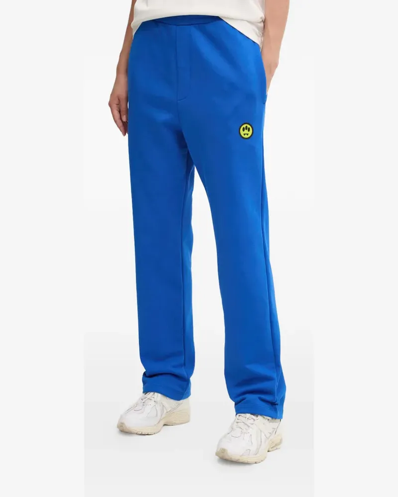 BARROW logo-patch sweatpants - Blau Blau