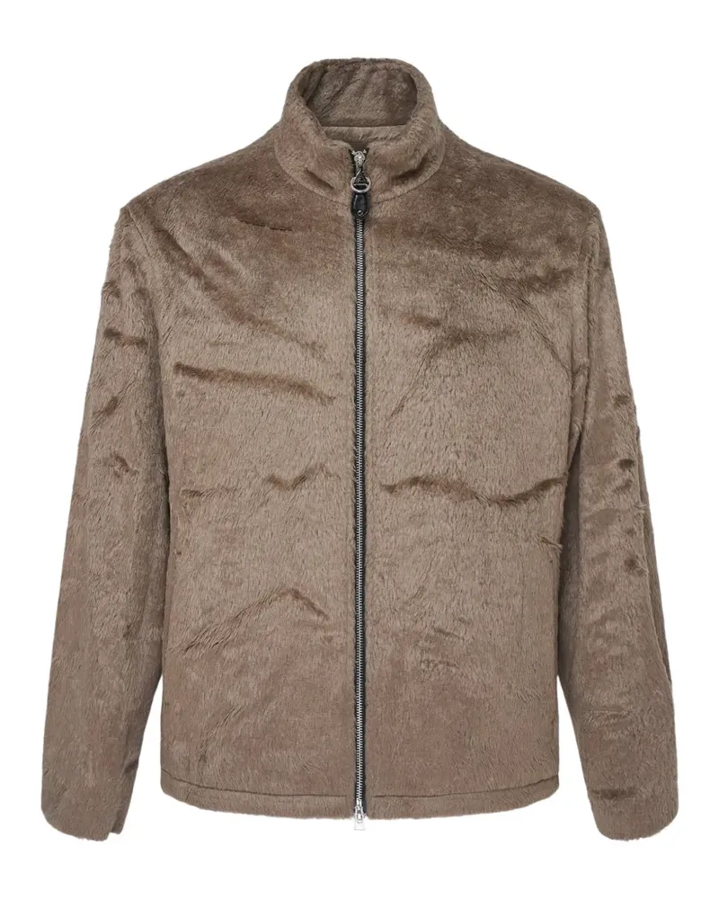SOLID HOMME Shaggy jacket - Braun Braun