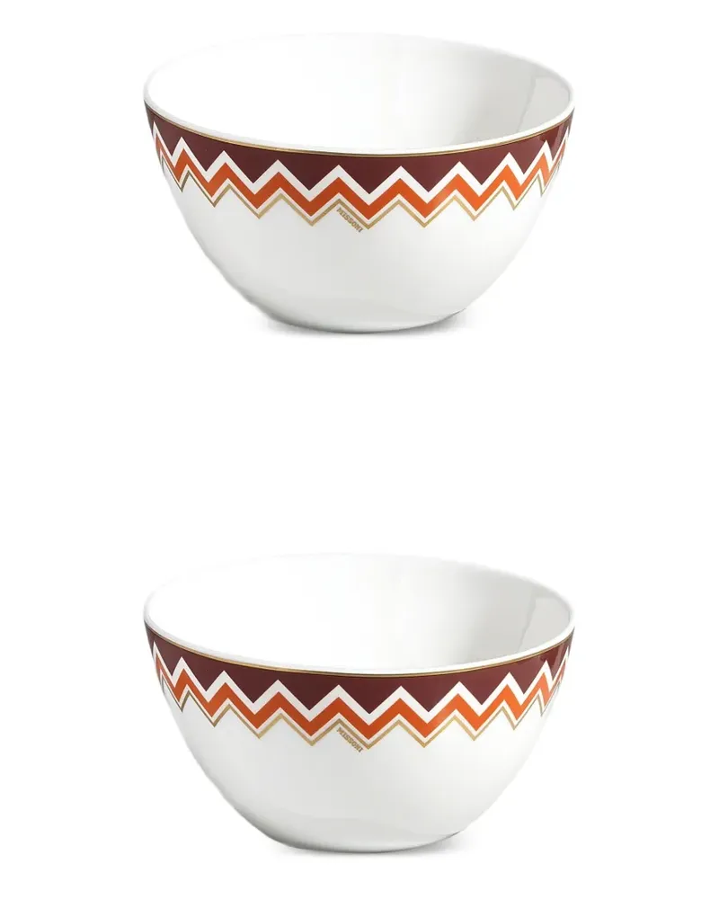 Missoni Home Schale mit Zickzack-Print - Weiß Weiß