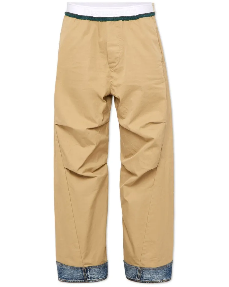 Dsquared2 Gerade Hose mit Kontrastdetail - Nude Nude