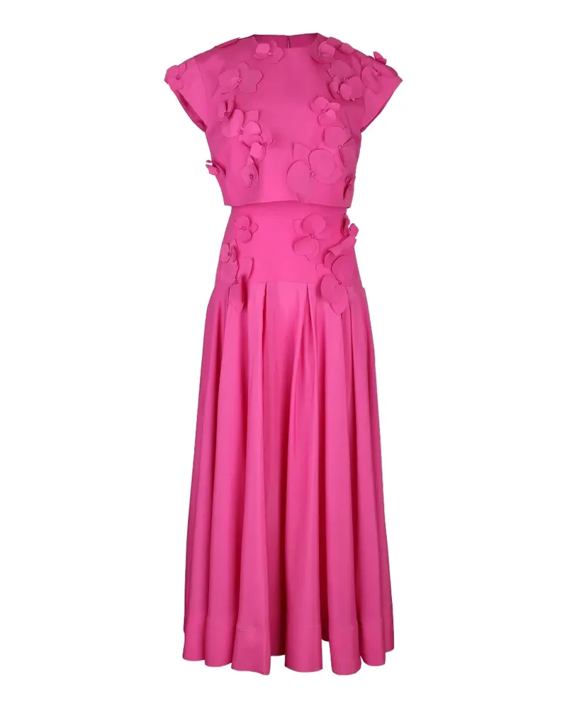 Acler Tanby floral-appliqué dress - Rosa Rosa