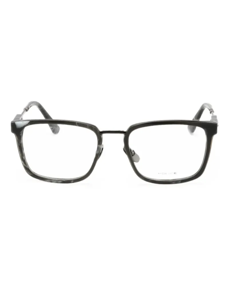 Police rectangle-frame glasses - Grau Grau