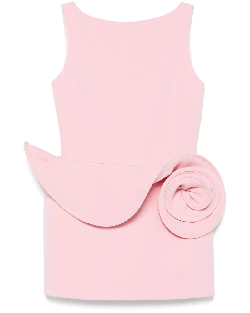 Magda Butrym Minikleid mit Blumenapplikation - Rosa Rosa