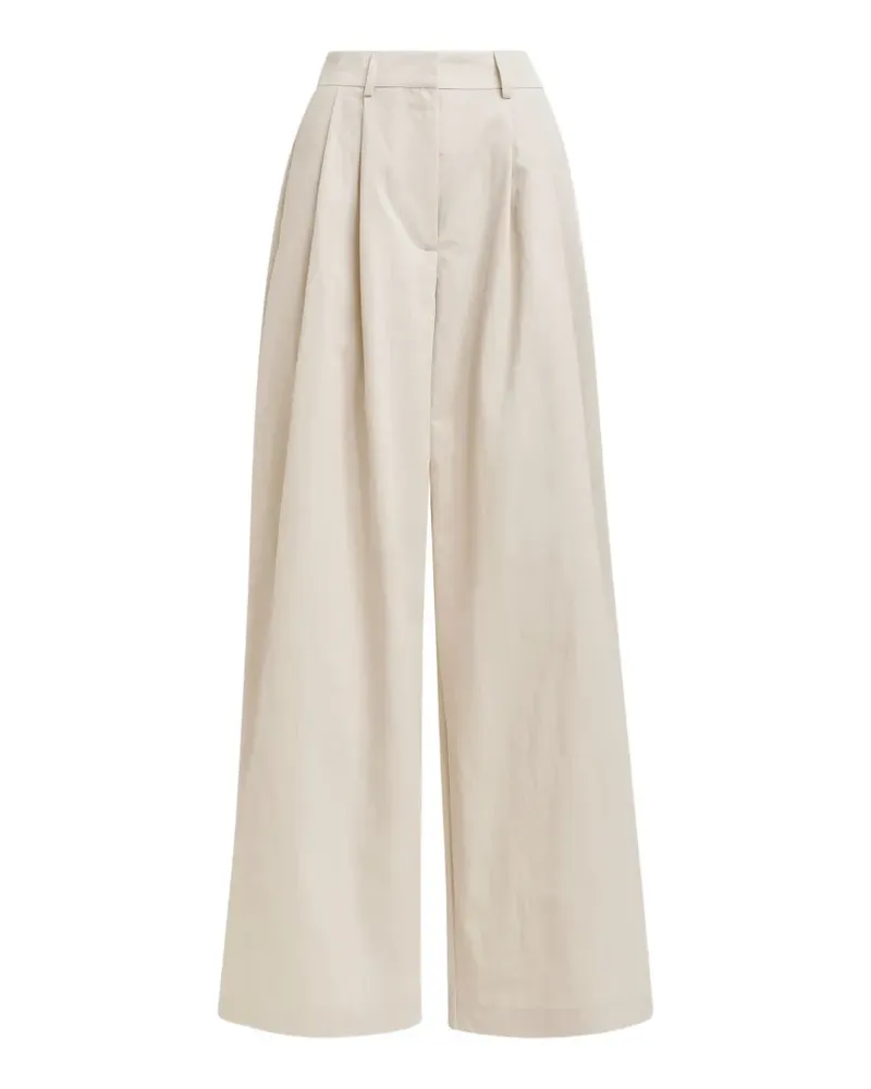 Essentiel Jazmine belt-loop pleated trousers - Nude Nude