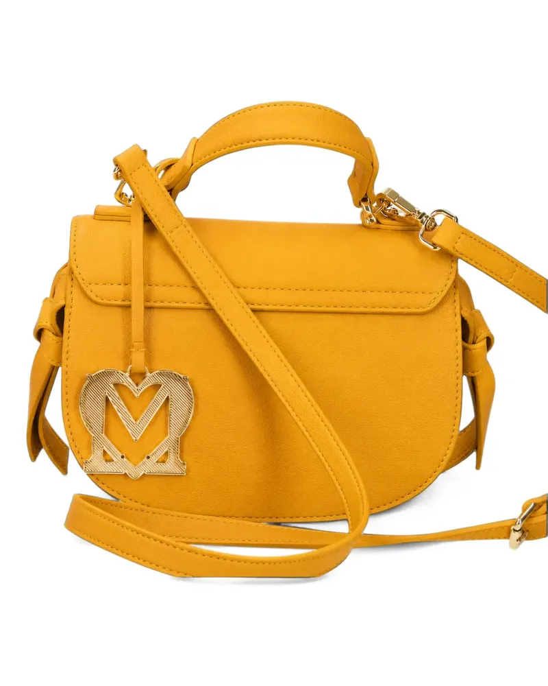 Moschino logo-plaque knot-detail tote bag - Gelb Gelb