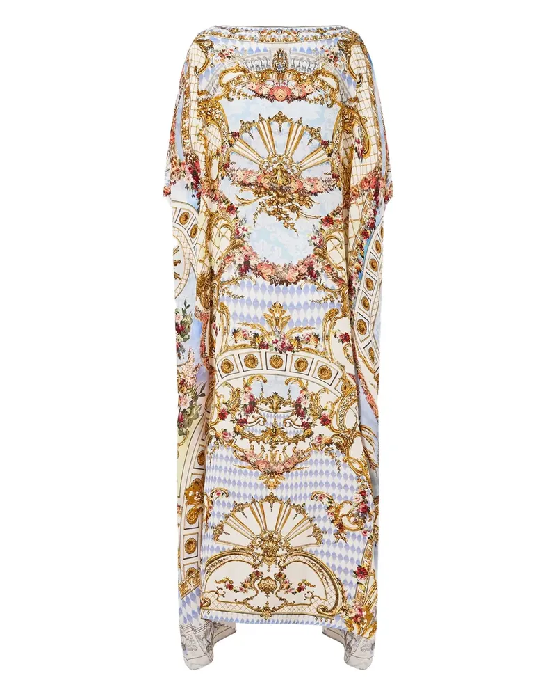 Camilla Throne Games silk tunic - Blau Blau