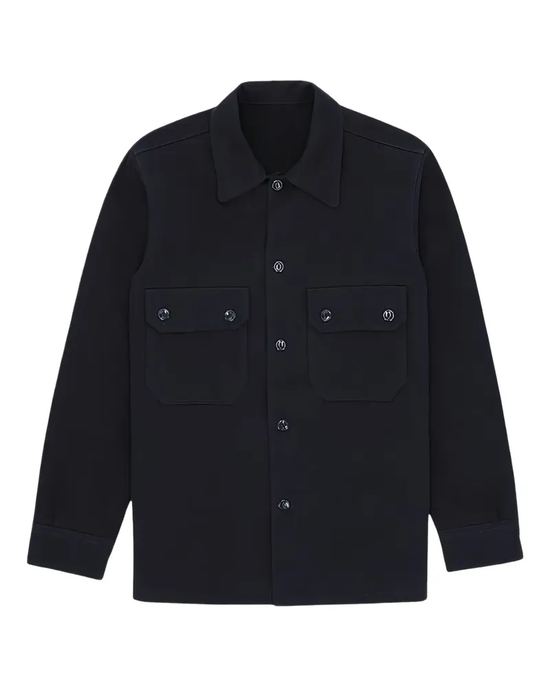 Fortela Hemdjacke mit geknöpfter Tasche - Blau Blau